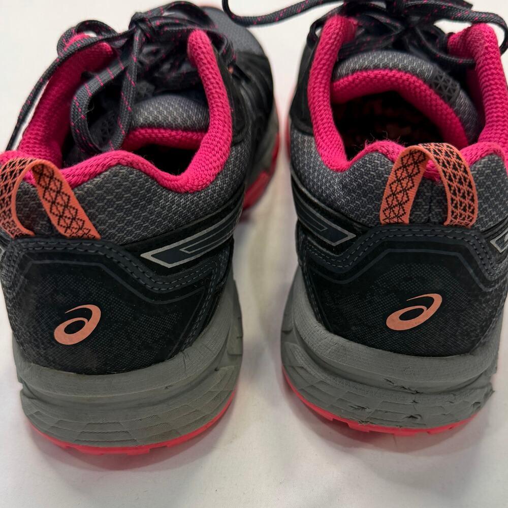 ASICS GEL Venture 7 Trail Running Shoes Women’s 9 Black Pink Hiking Sneakers - Picture 9 of 11